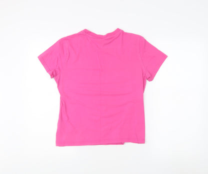 Womens UK Size 14 adidas Pink Basic T-Shirt