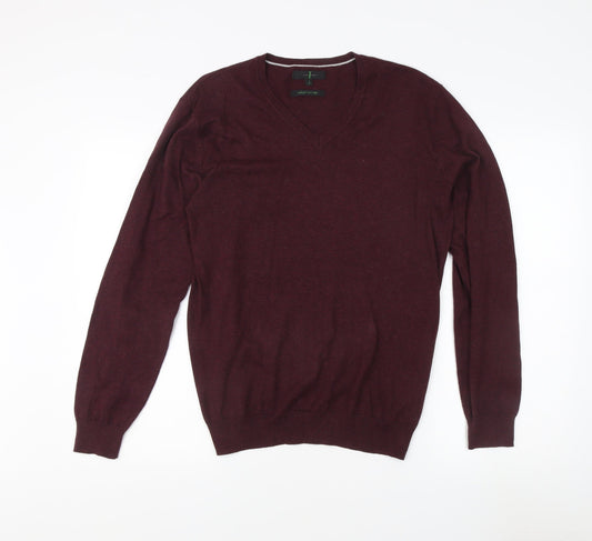 Jasper Conran Men's Red V-Neck Jumper S