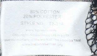 Womens UK Size 14/16 TIGI Black Basic Polo