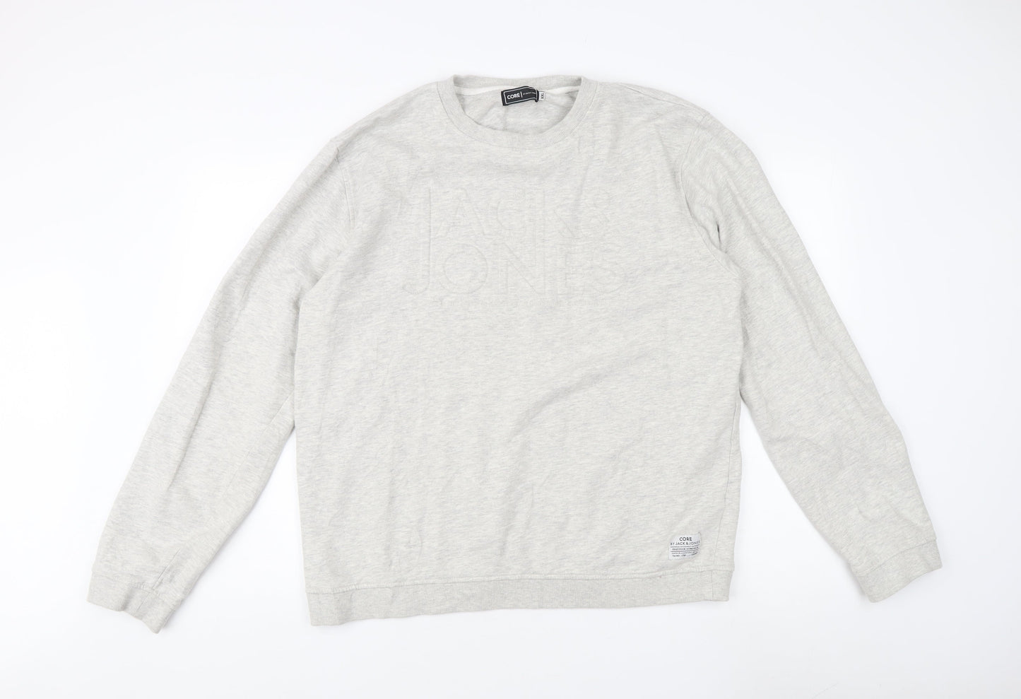 Mens UK Size 2XL JACK & JONES Grey Pullover Sweatshirt