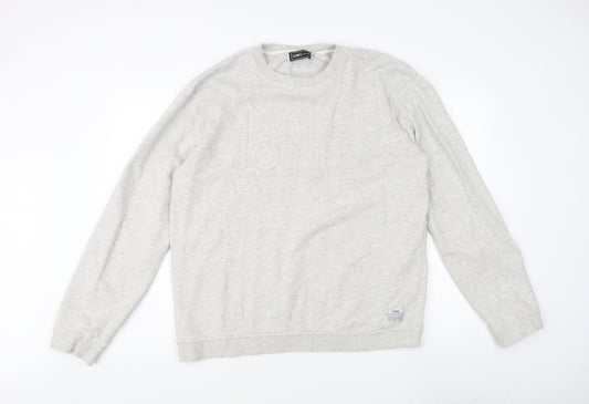 Mens UK Size 2XL JACK & JONES Grey Pullover Sweatshirt