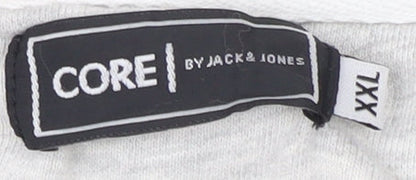 Mens UK Size 2XL JACK & JONES Grey Pullover Sweatshirt