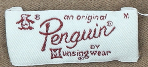 Penguin Men's Brown Cotton Cashmere Pullover, M