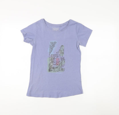 Womens UK Size 8 Craghoppers Purple Basic T-Shirt