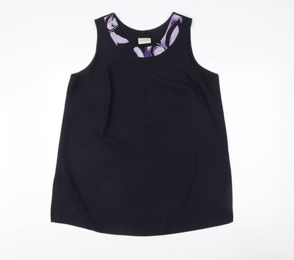 Womens UK Size 20 essence Black Basic Tank