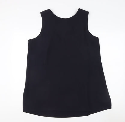 Womens UK Size 20 essence Black Basic Tank