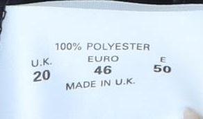 Womens UK Size 20 essence   Black Trousers