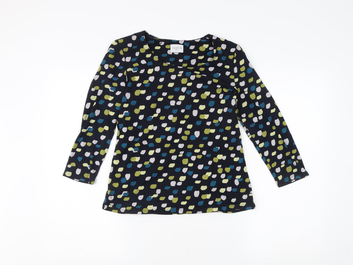 Womens UK Size 10 Eastex Multicoloured Basic Blouse