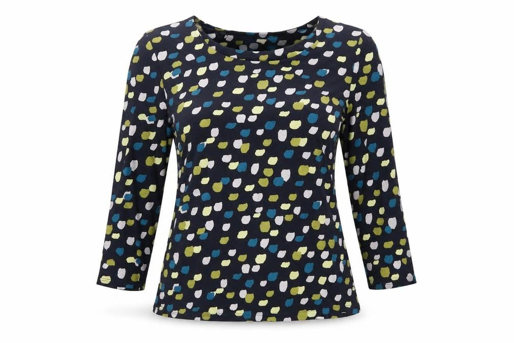 Womens UK Size 10 Eastex Multicoloured Basic Blouse