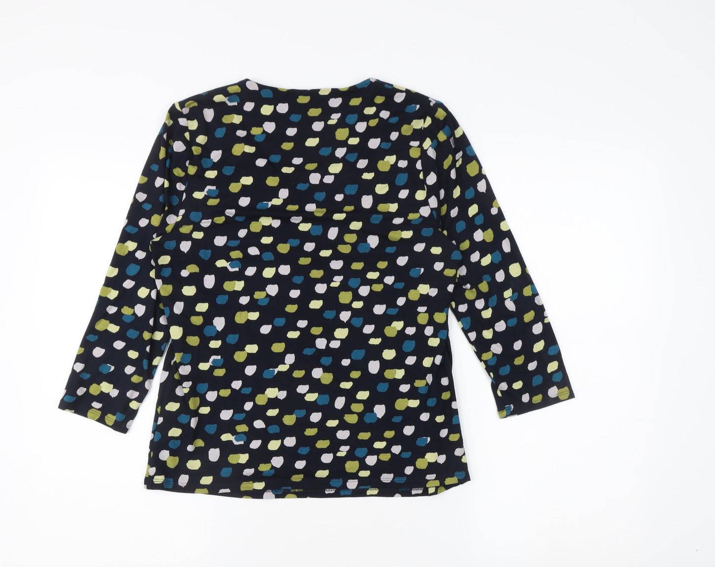 Womens UK Size 10 Eastex Multicoloured Basic Blouse