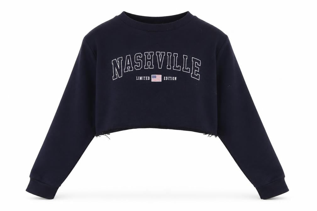 Womens UK Size 12 Boohoo Blue Pullover Sweatshirt
