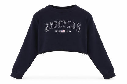 Womens UK Size 12 Boohoo Blue Pullover Sweatshirt