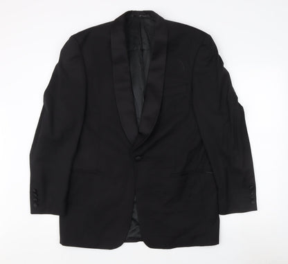Pierre Cardin Men's Black Wool Tuxedo Blazer Size L Formal