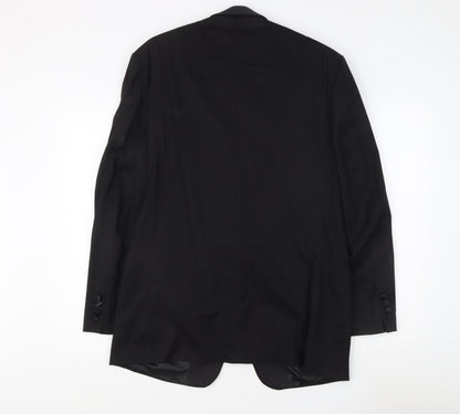 Pierre Cardin Men's Black Wool Tuxedo Blazer Size L Formal