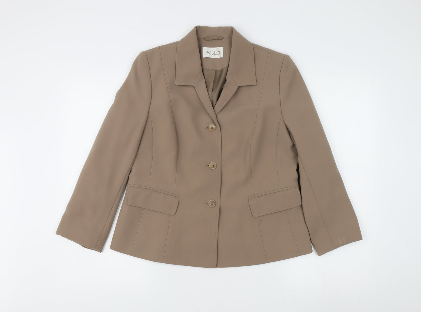 Eastex Women's Brown Blazer Size 12 Regular Fit