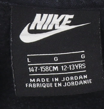 Teens UK Size L Nike Black Pullover Hoodie