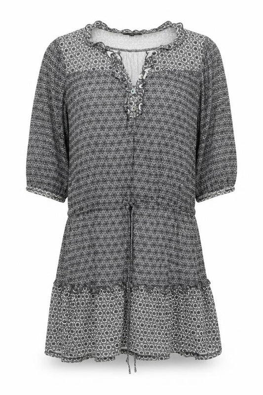 Next Women's Grey A-Line Dress, Size 12, Casual Bohemian