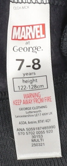 George Boys Black Graphic Pullover Sweatshirt 7-8 Years