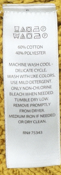 Cynthia Rowley Women's Yellow Hooded Jumper L