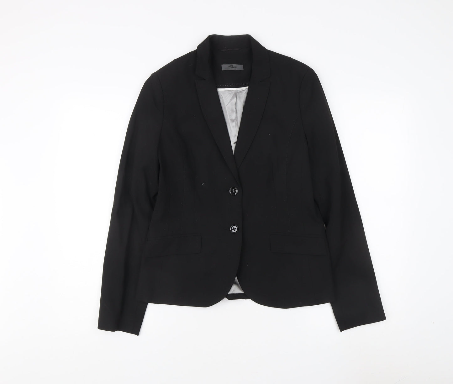 s.Oliver Black Blazer Women Size 10 Workwear