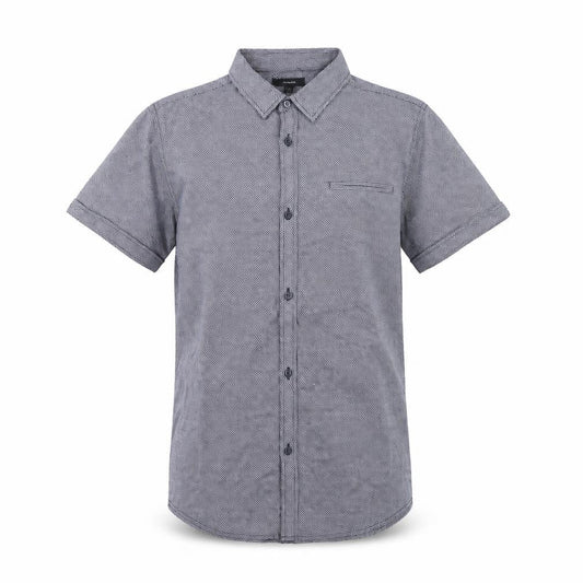 Autograph Boys' Grey Check Button-Up Shirt 13-14 Years