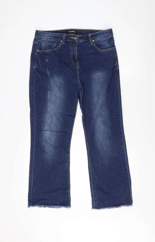Kaleidoscope Women's Blue Straight Jeans Size 12