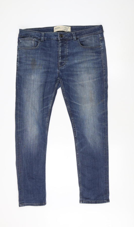 Burton Menswear Super Skinny Blue Jeans 36