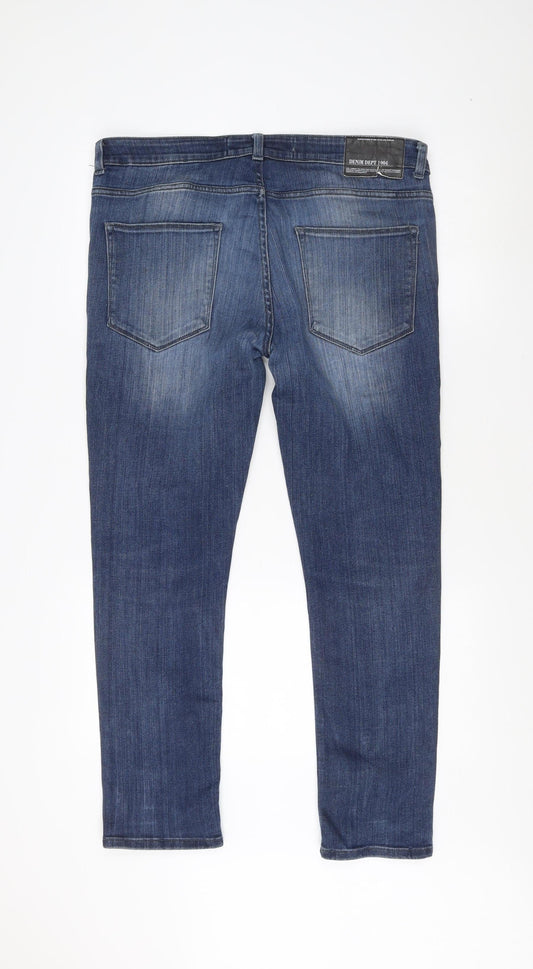 Burton Menswear Super Skinny Blue Jeans 36