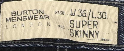 Burton Menswear Super Skinny Blue Jeans 36