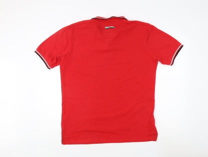 Rugby Heritage Men's Red Polo Shirt L - Sports Style