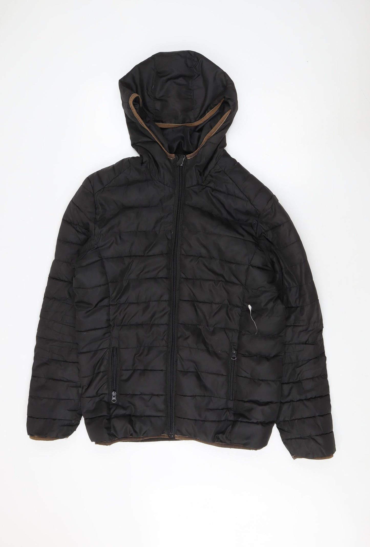 Mens UK Size M ONLY & SONS Black Puffer Jacket