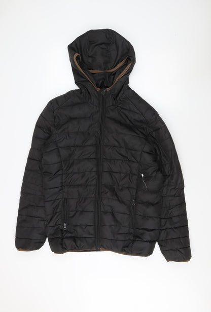 Mens UK Size M ONLY & SONS Black Puffer Jacket