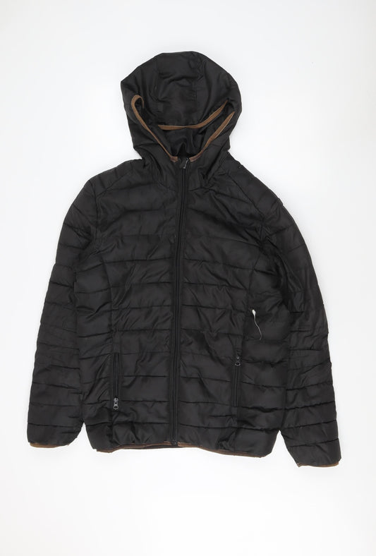 Mens UK Size M ONLY & SONS Black Puffer Jacket