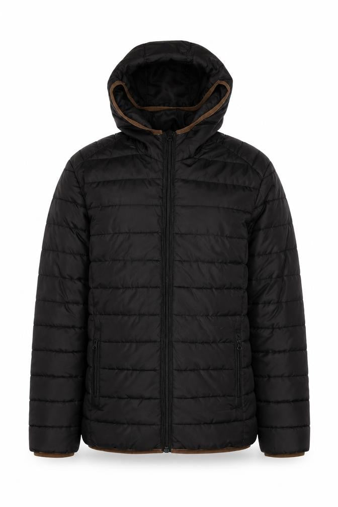 Mens UK Size M ONLY & SONS Black Puffer Jacket