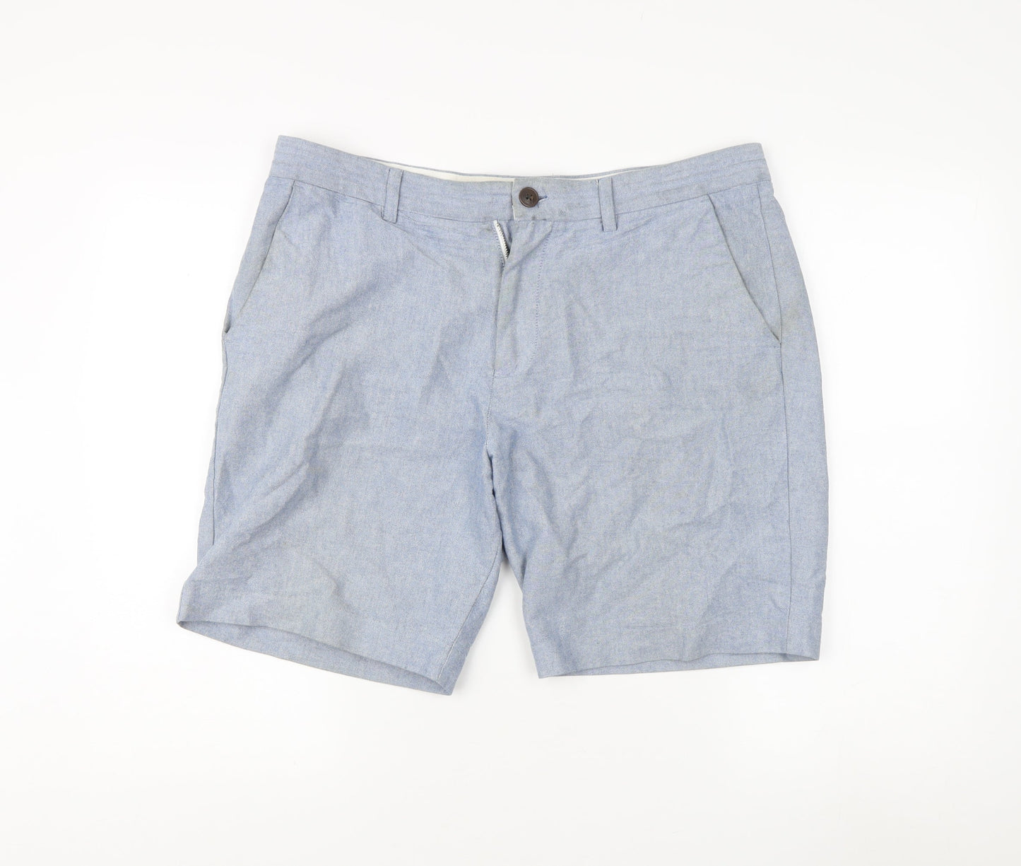 Next Men's Blue Chino Shorts, Size 45, Regular Fit