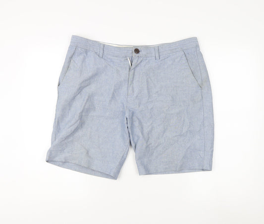Next Men's Blue Chino Shorts, Size 45, Regular Fit