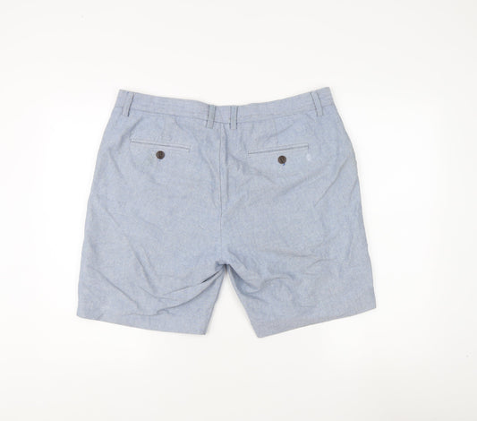 Next Men's Blue Chino Shorts, Size 45, Regular Fit