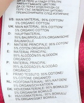 Adidas Women's Pink Full Zip Hoodie, Size 14