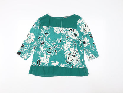 Womens UK Size 16 BHS Green Basic Blouse