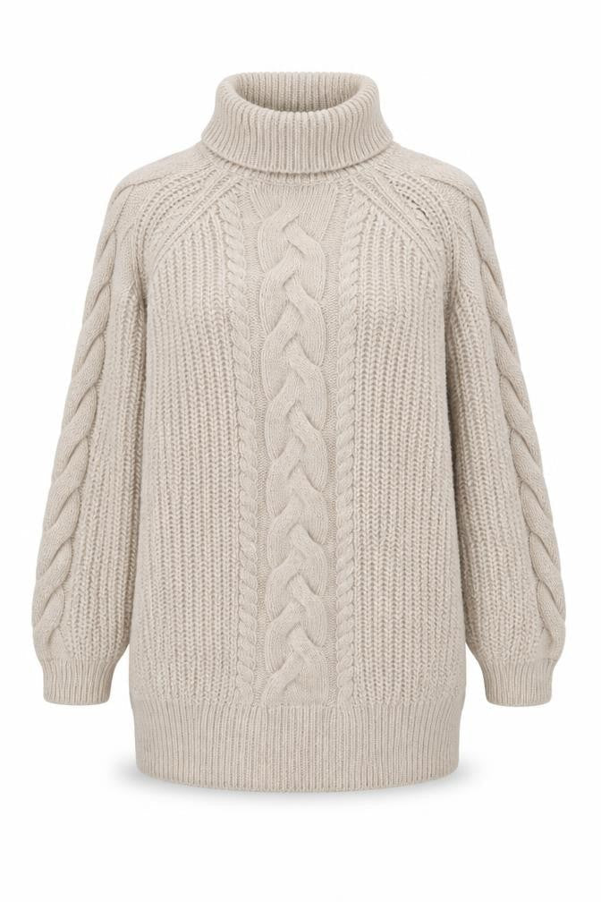 Womens UK Size L River Island Beige Pullover Jumper