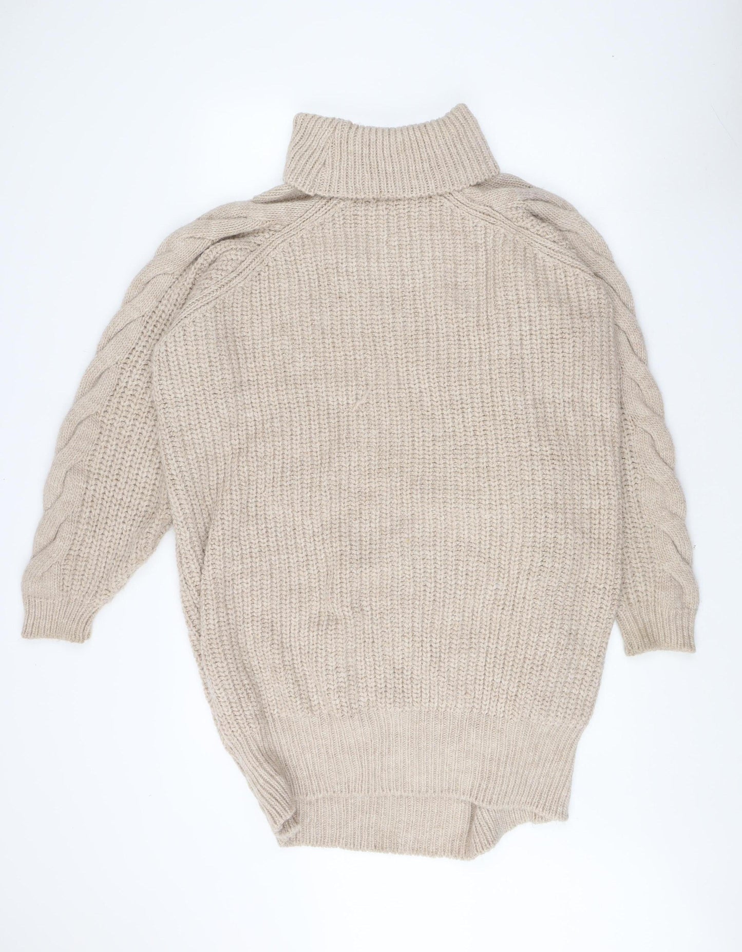 Womens UK Size L River Island Beige Pullover Jumper