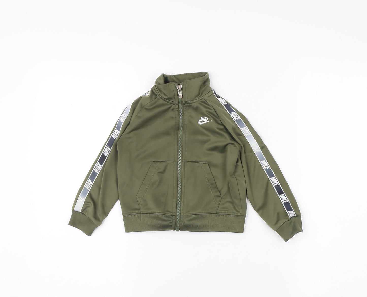 Nike Boys Green Track Jacket 2 Years Full Zip Activewear