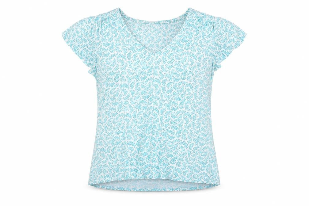 Womens UK Size 8 Laura Ashley Blue Basic Blouse