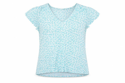 Womens UK Size 8 Laura Ashley Blue Basic Blouse