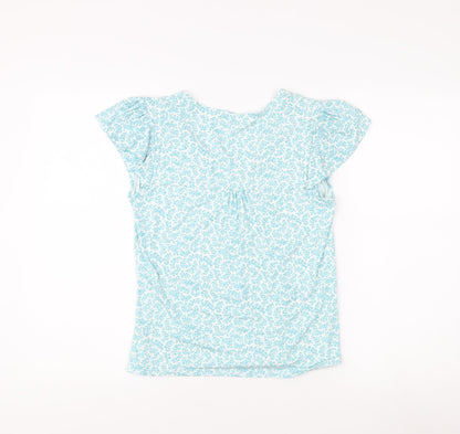Womens UK Size 8 Laura Ashley Blue Basic Blouse