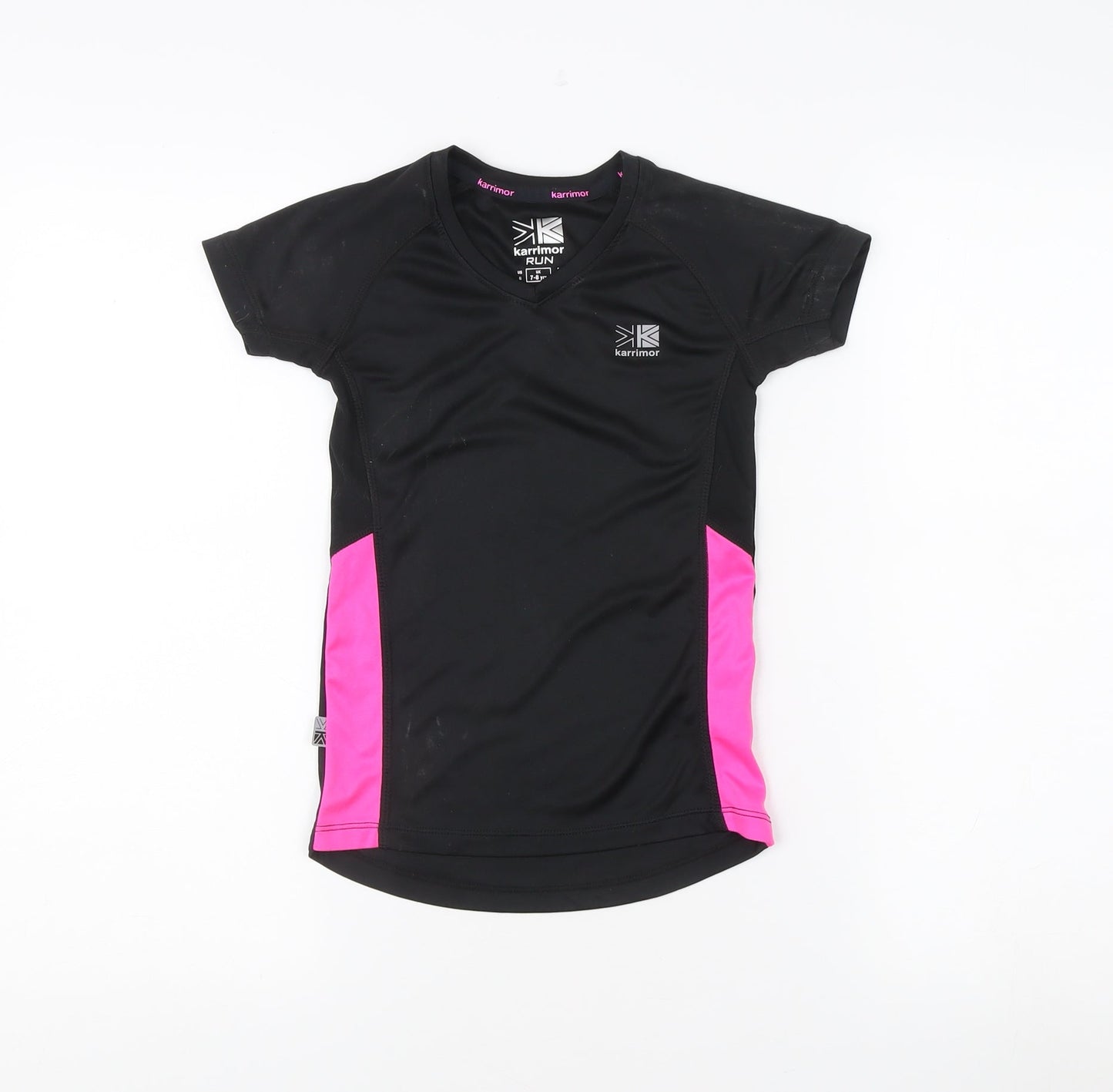 Karrimor Girls Black Short Sleeve Running T-Shirt 7-8 Yrs