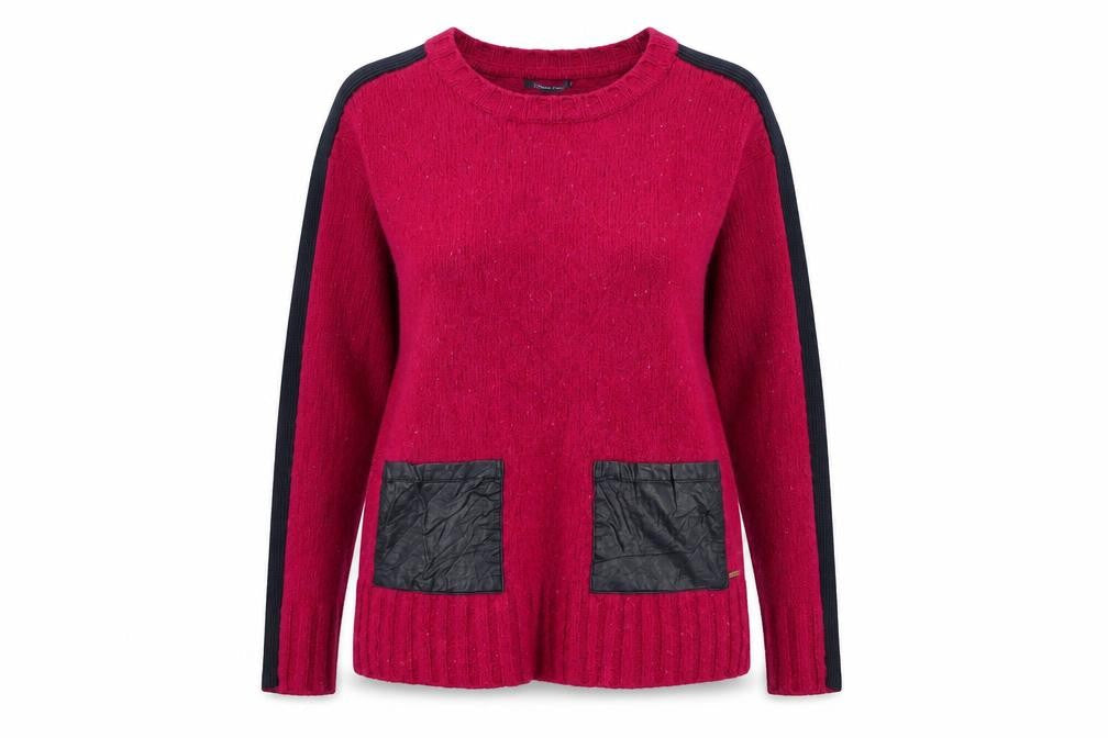 Tommy Hilfiger Women's Pink Pullover S - Wool Blend Classic