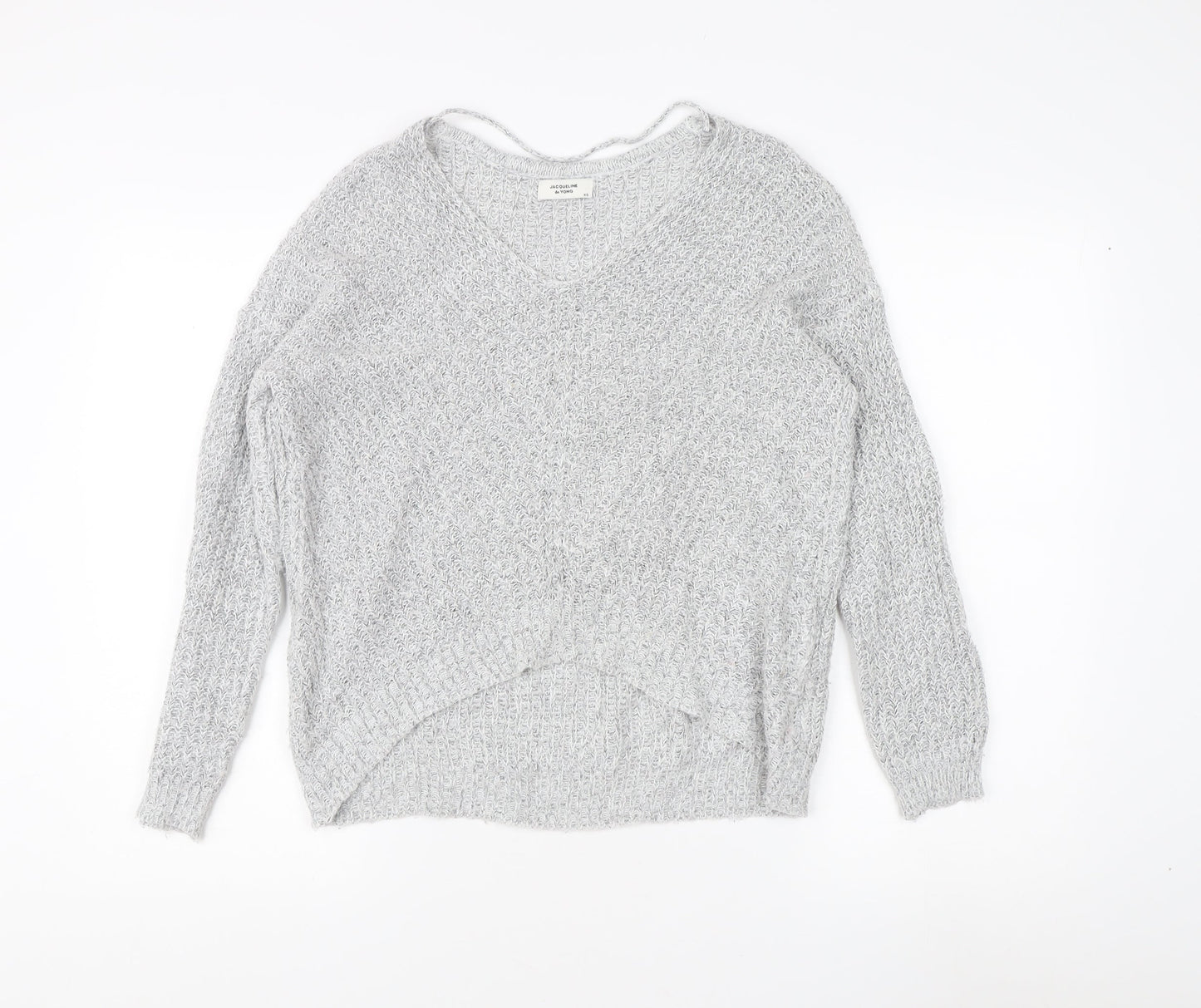 Womens UK Size XS Jacqueline de Yong Grey Pullover Jumper