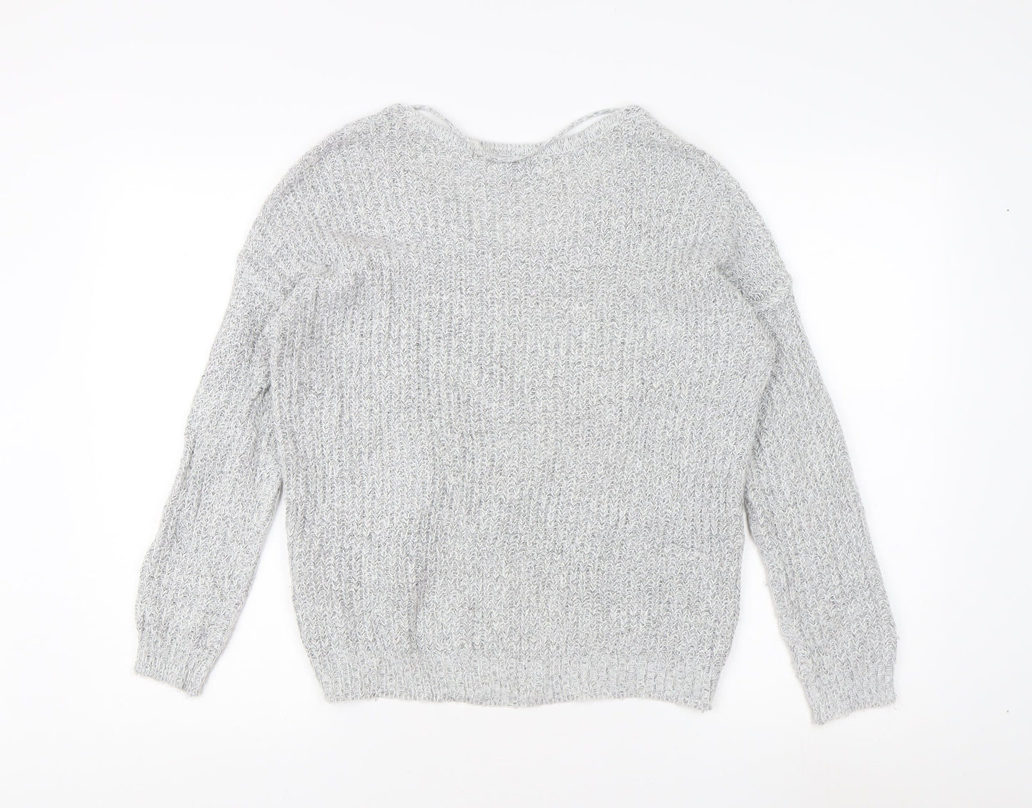 Womens UK Size XS Jacqueline de Yong Grey Pullover Jumper
