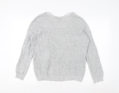 Womens UK Size XS Jacqueline de Yong Grey Pullover Jumper
